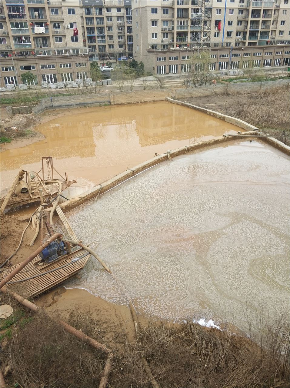 石嘴山沉淀池淤泥清理-厂区废水池淤泥清淤